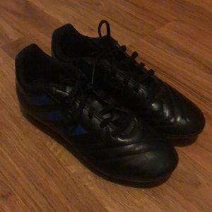 Kids Adidas Goletto VII FG J Black/Royal Soccer Shoes size 4.5